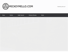 Tablet Screenshot of mickeymello.com